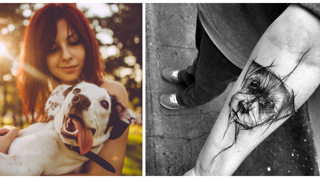 Tattoos Hundepfotenabdruck zur Erinnerung an deinen Hund!