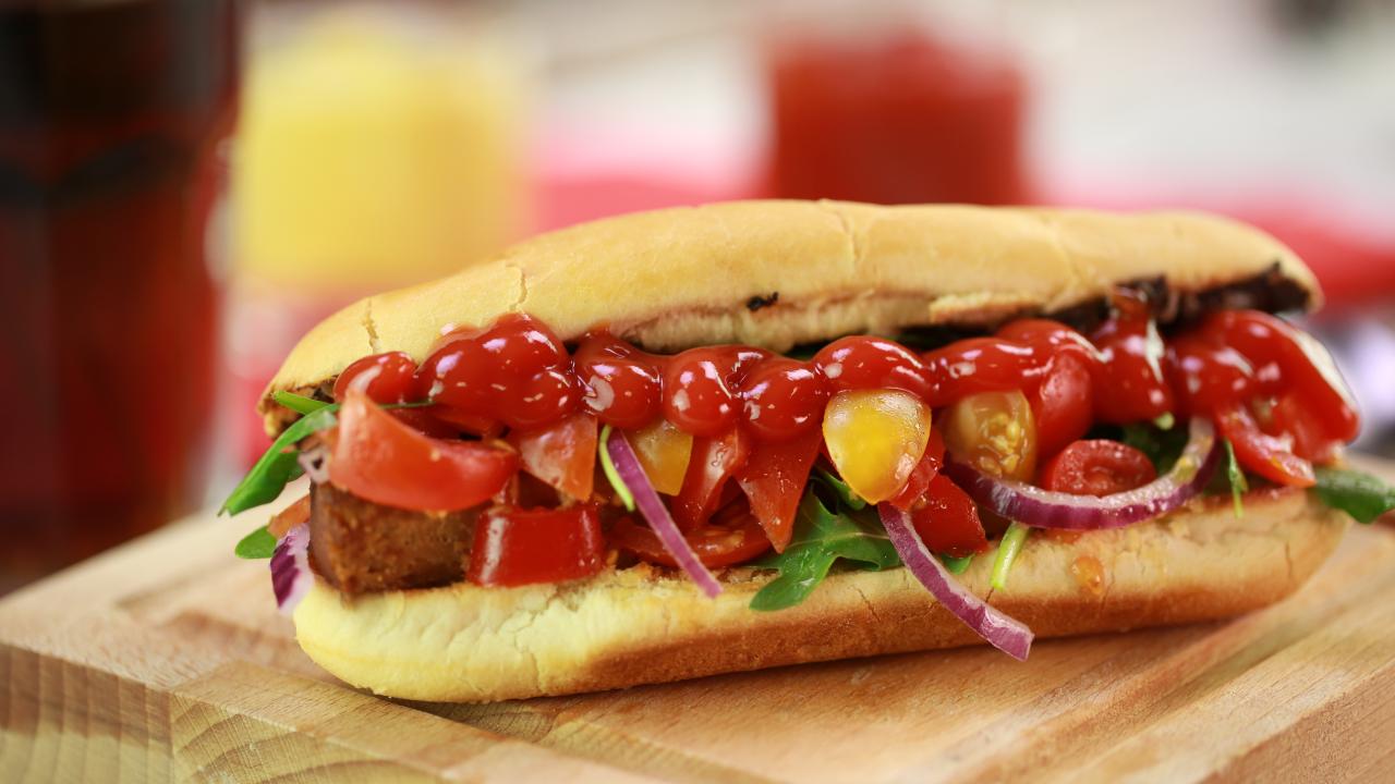 Rezept: Vegetarische Hot Dogs... bunt, lecker und gesund!