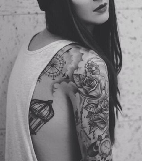 Frau vorlagen oberarm tattoo 250+ Tattoos