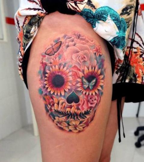 Mexikanisches Totenkopftattoo Tattoo Ideen Zur Inspiration
