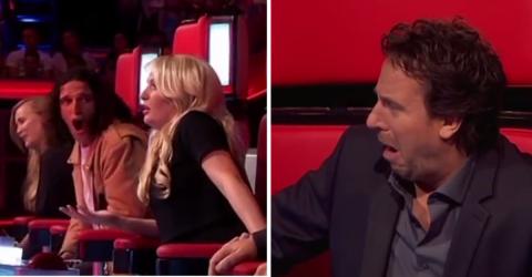 Die Juroren von The Voice drehen sich alle nach der ersten ...