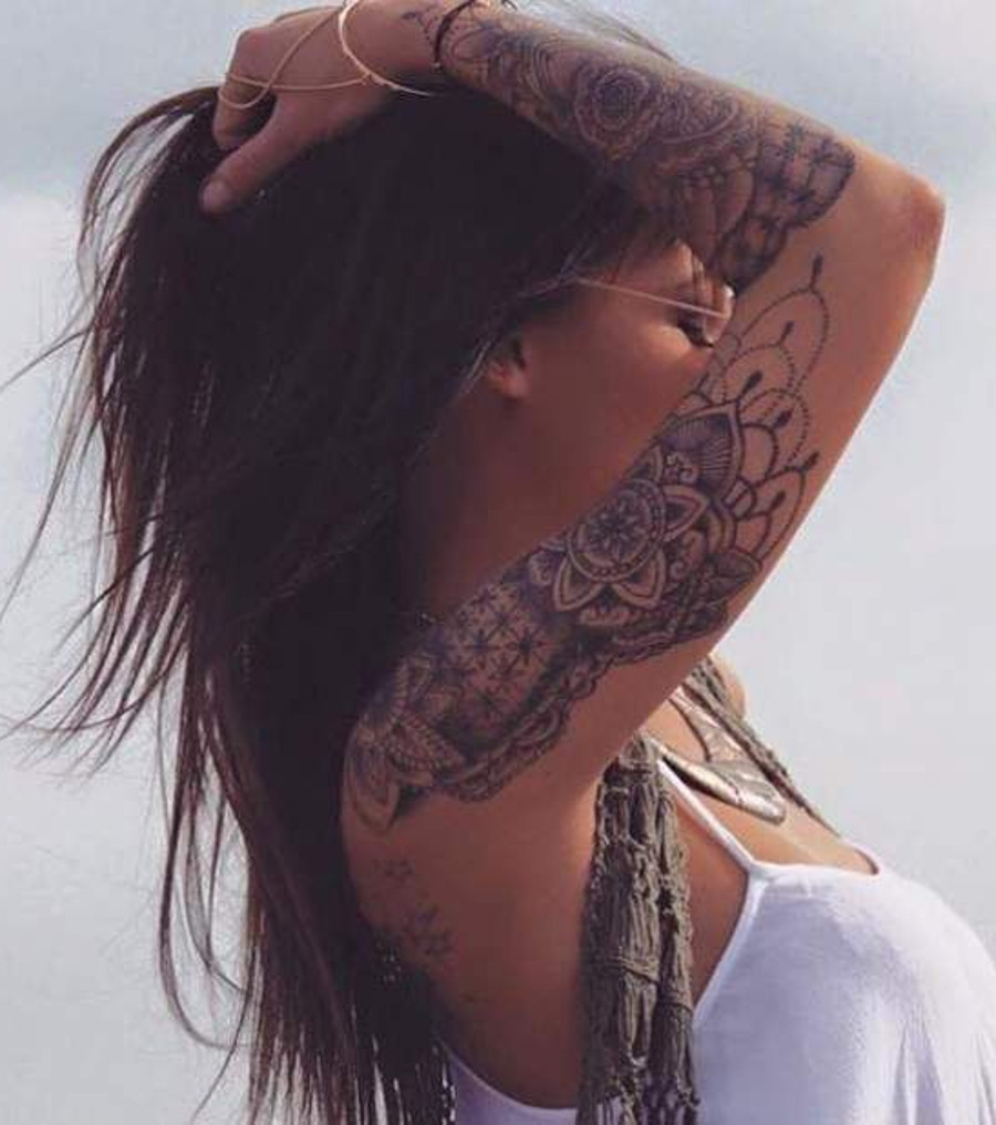 Mandala tattoo frauen arm Tattoo Frauen