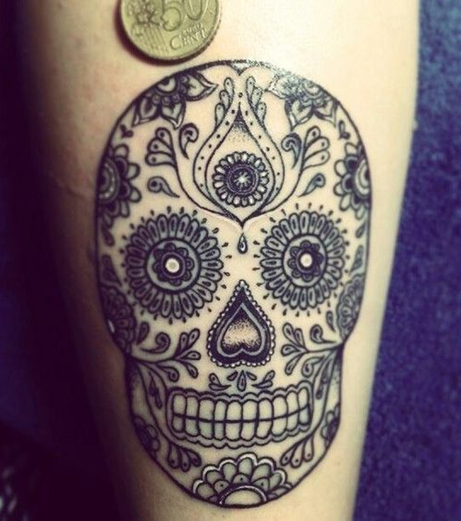 Mexikanisches Totenkopftattoo Tattoo Ideen Zur Inspiration