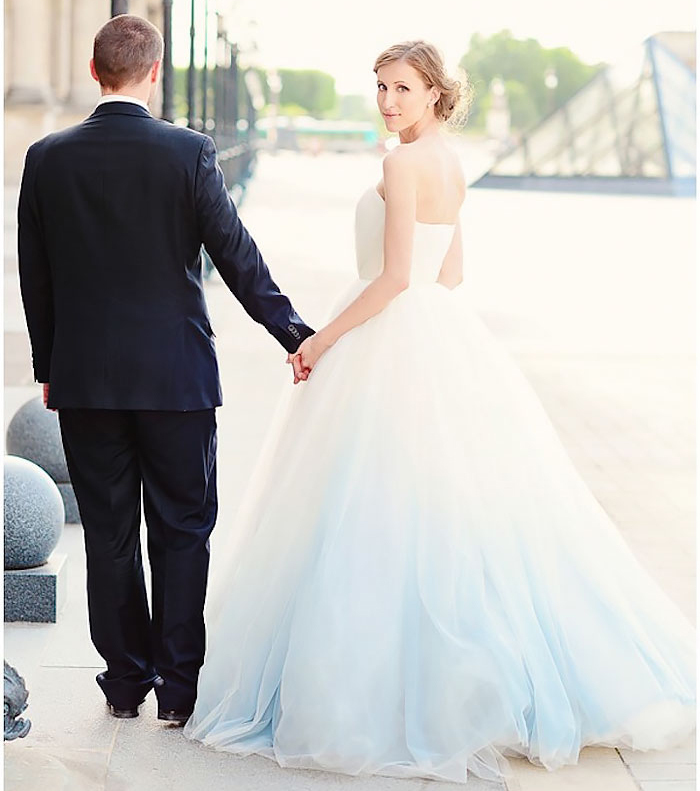 Dip Dye Farbverlauf Und Co Hochzeitskleid Mal Anders